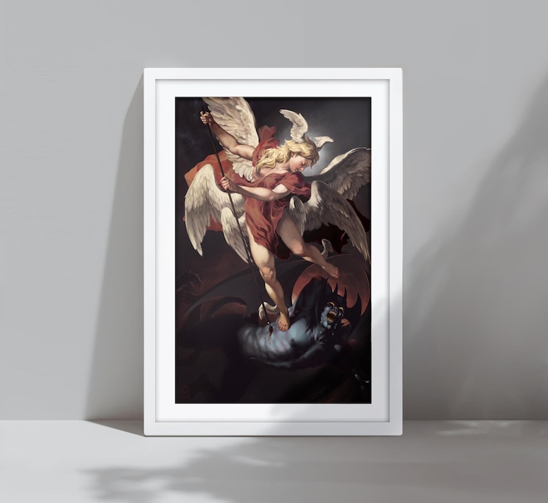 Devilman Crybaby - Satan Casting Down Devilman - Art History Fanart - Etsy