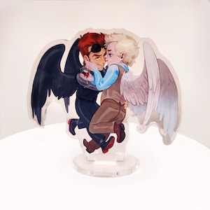 Good Omens - Aziraphale and Crowley - Double Sided Mini Standee