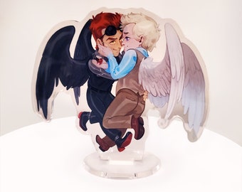Good Omens - Aziraphale and Crowley - Double Sided Mini Standee