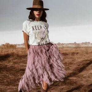 Layered tulle skirt 70s hotsell
