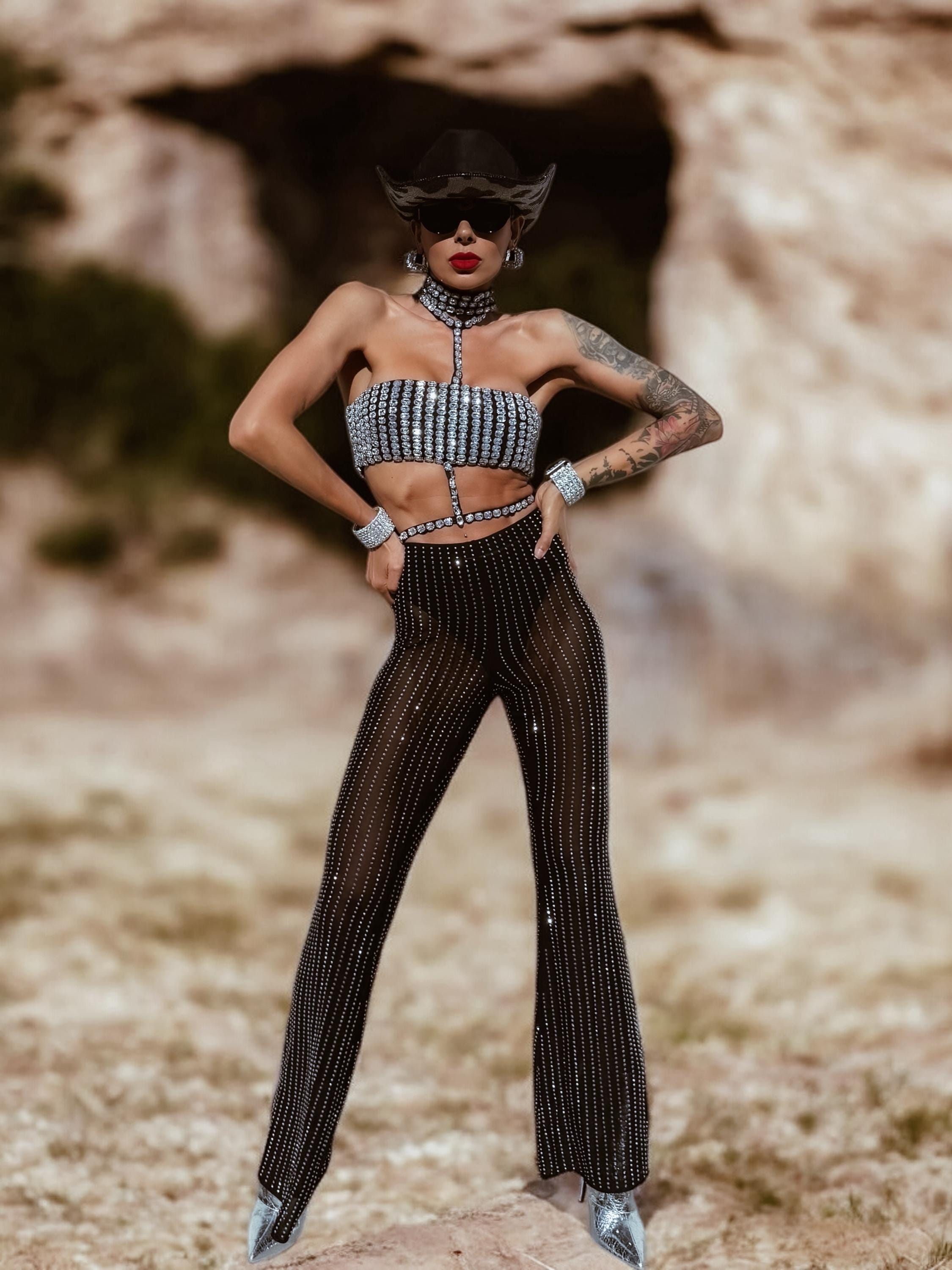 パンツ pellicule glitter film sheer pants パンツ pellicule glitter film sheer pants PELLICULE glitter