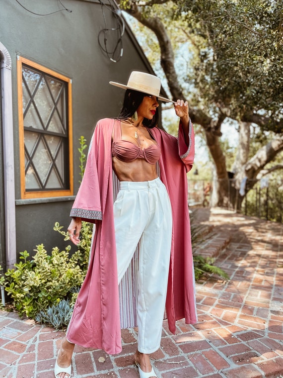 Pink shop kimono outfit