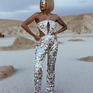 Cher Sequin Outfit - Etsy Cher Sequin Outfit - Etsy
