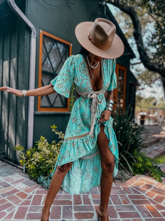 bohemian kimono dress