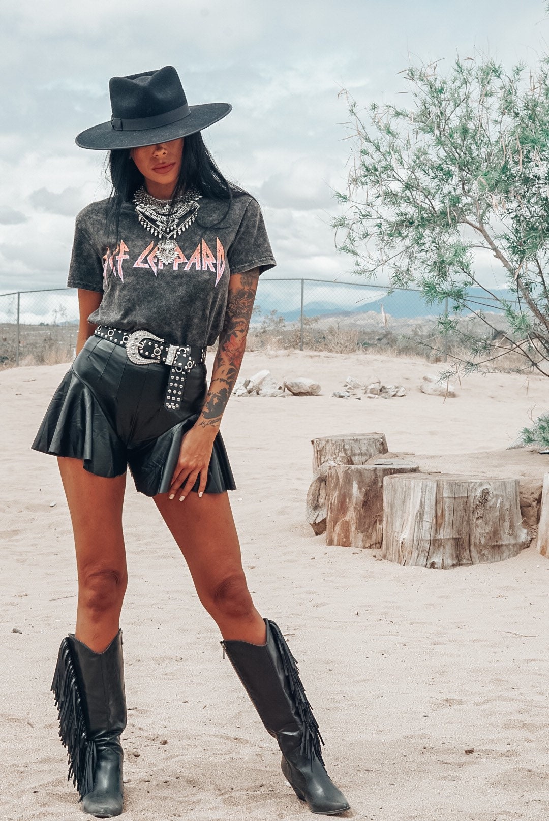 Festival Rave Western Texas Faux 