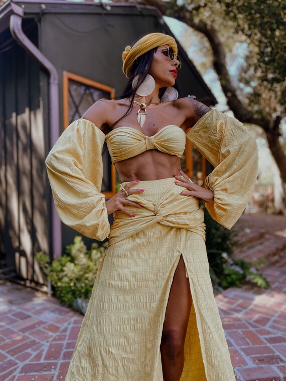 Boho Spell Style Designer Bohemian Two Piece Set Goddess Dress - Etsy  Denmark