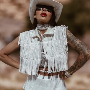ジャケット Hashtag DDD Hot Rhinestone White Vest Jacket White Rhinestone Denim Jacket - Etsy