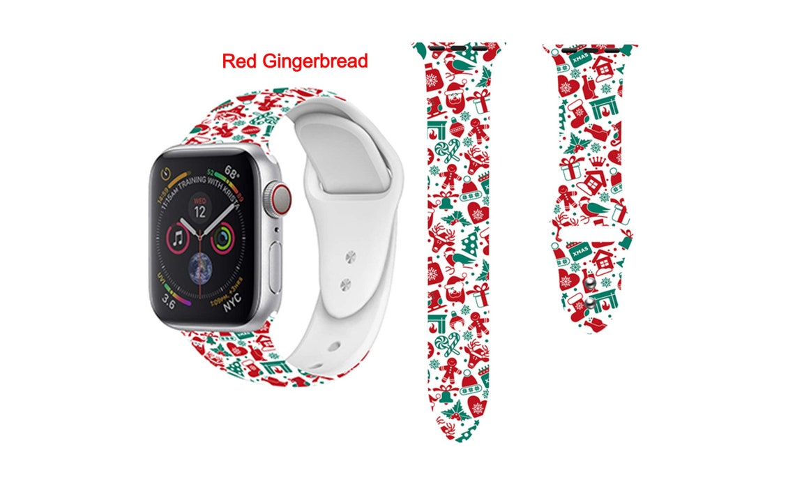 Christmas Pattern Apple Watch Band for Apple iWatch 38mm 40mm Etsy