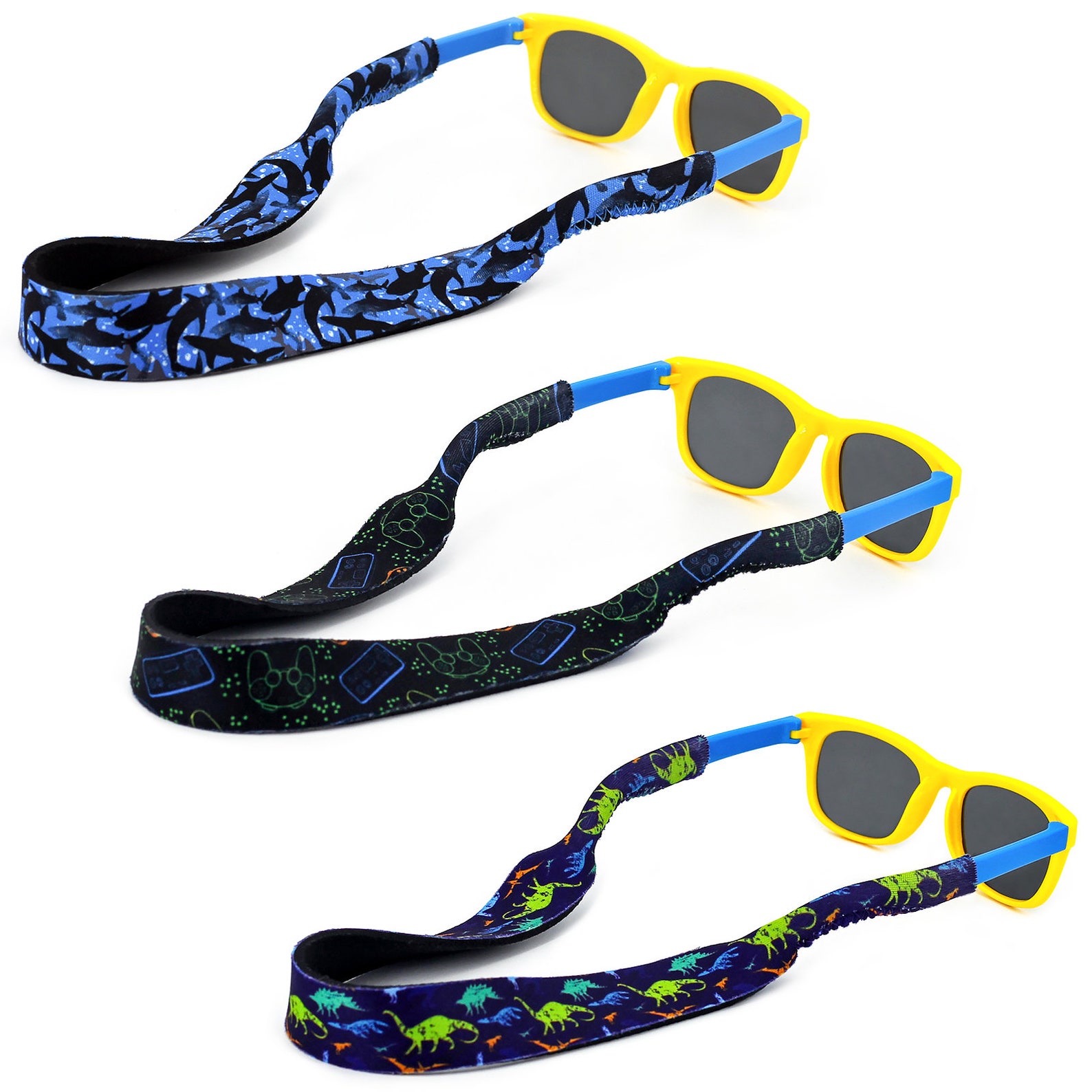 3 Pack Eyeglass Strap for Kids Elastic Neoprene Lanyard Sports Etsy