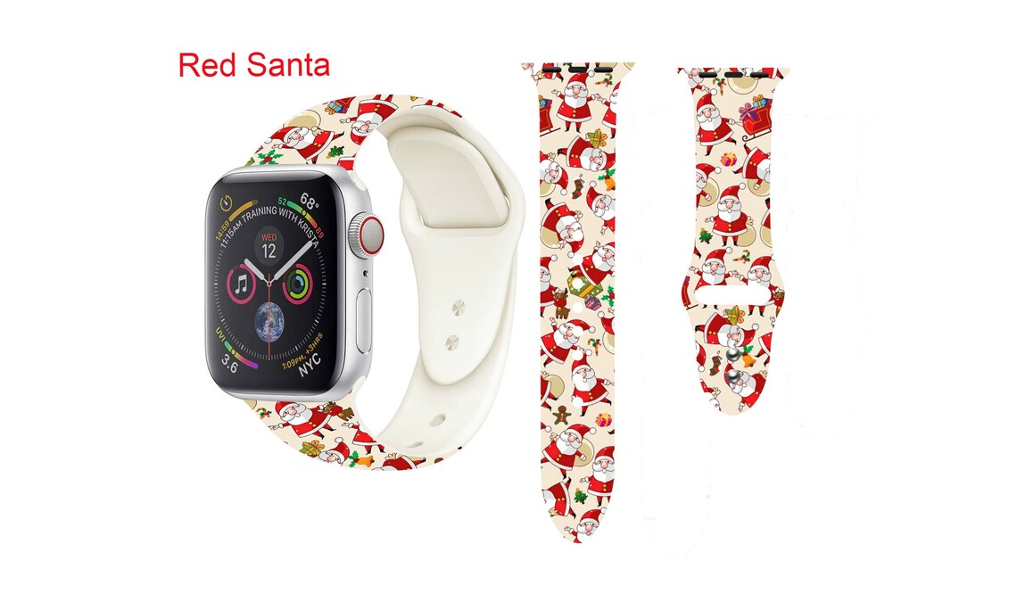 Christmas Pattern Apple Watch Band for Apple iWatch 38mm 40mm Etsy