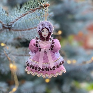 Flower Girl Christmas Ornament, Handmade ornament, Christmas Ornament, Designer Christmas Ornament