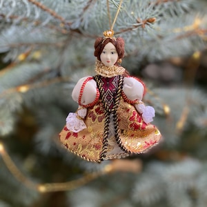 Spanish Princess Ornament, Handmade ornament, Christmas Ornament