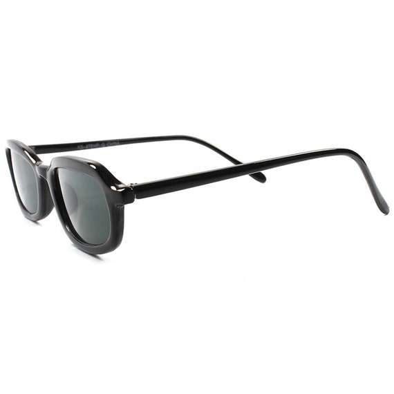 Vintage Thin Brown Rectangle Frame Sunglasses - image 6