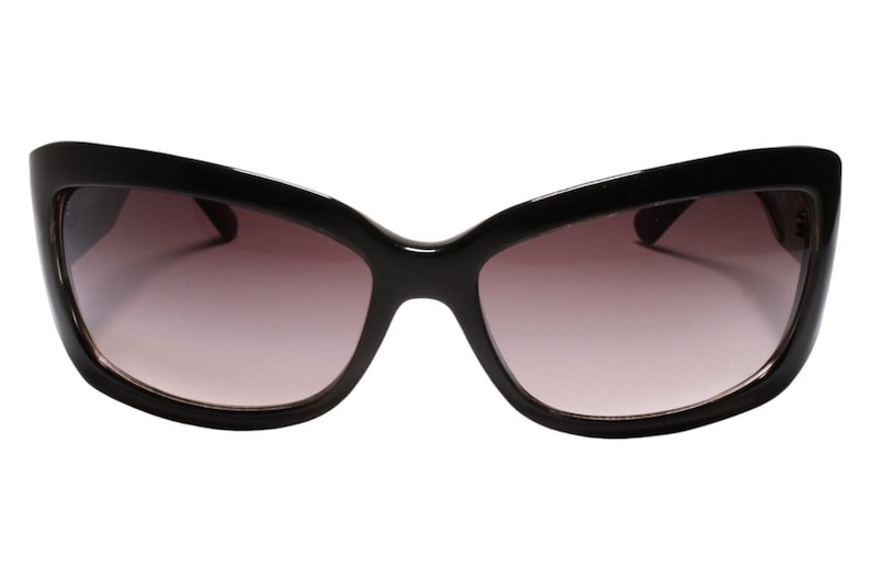 90s Y2K Rare & Authentic Vintage Mod Style Black Oversized Square Sunglasses image 3