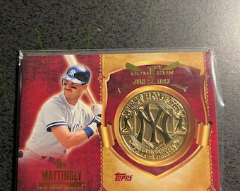 Don Mattingly 1st Home Run Medallion Card