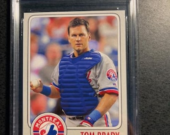 Tom Brady 1995 Rookie Baseball Card-Graded 9.5