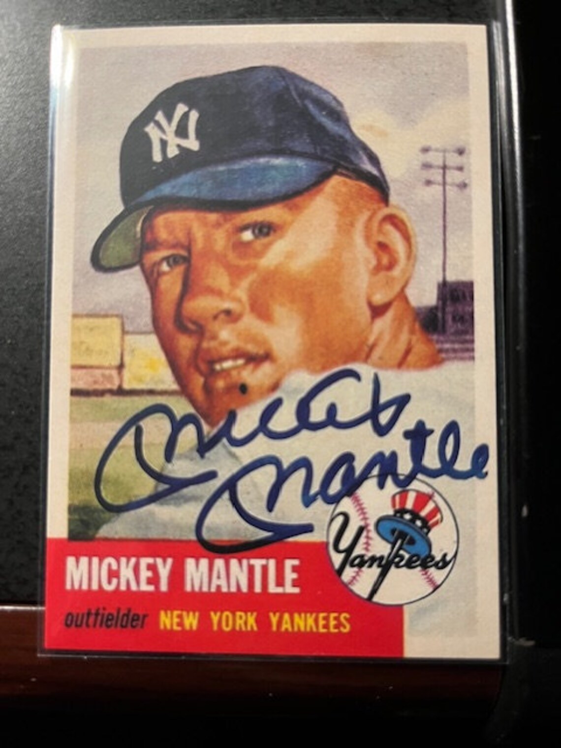 Mickey Mantle '53 Remake Card With Facsimile Autograph - Etsy