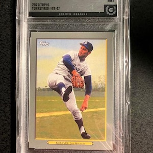 Sandy Koufax, Dodgers 2020 Topps Turkey Red Card-Graded 9