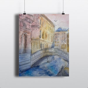 Venice Painting; Printable; Wall Art; Digital Art; Modern Prints; Print Design; Venice Prints; Venice Art; Watercolor Painting; Wall Decor