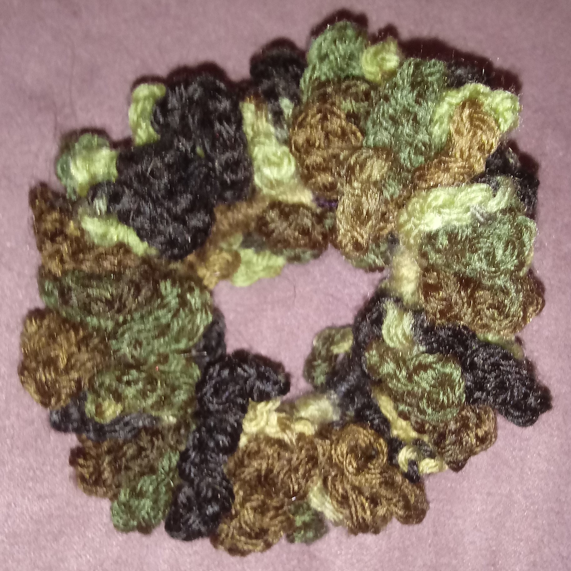 Handmade Crocheted Hair Tie With Elastic Core Etsy