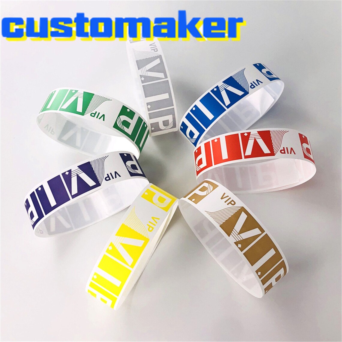 100pcs Preprinted VIP Wristbands Admission Event Wristbands Etsy