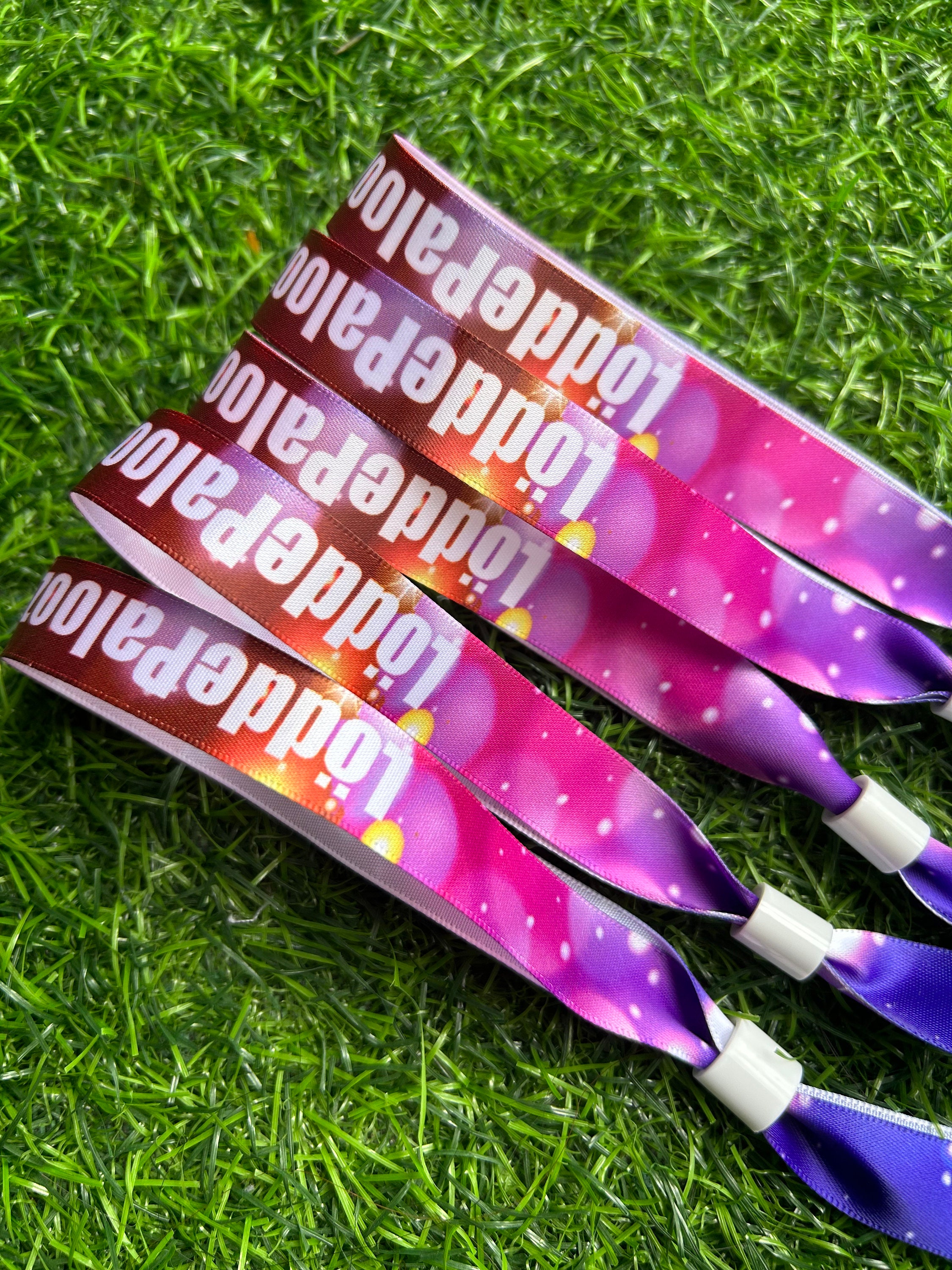 50pcs Sreen Printing Wristbands Custom Made Event Pass Entry Wristband