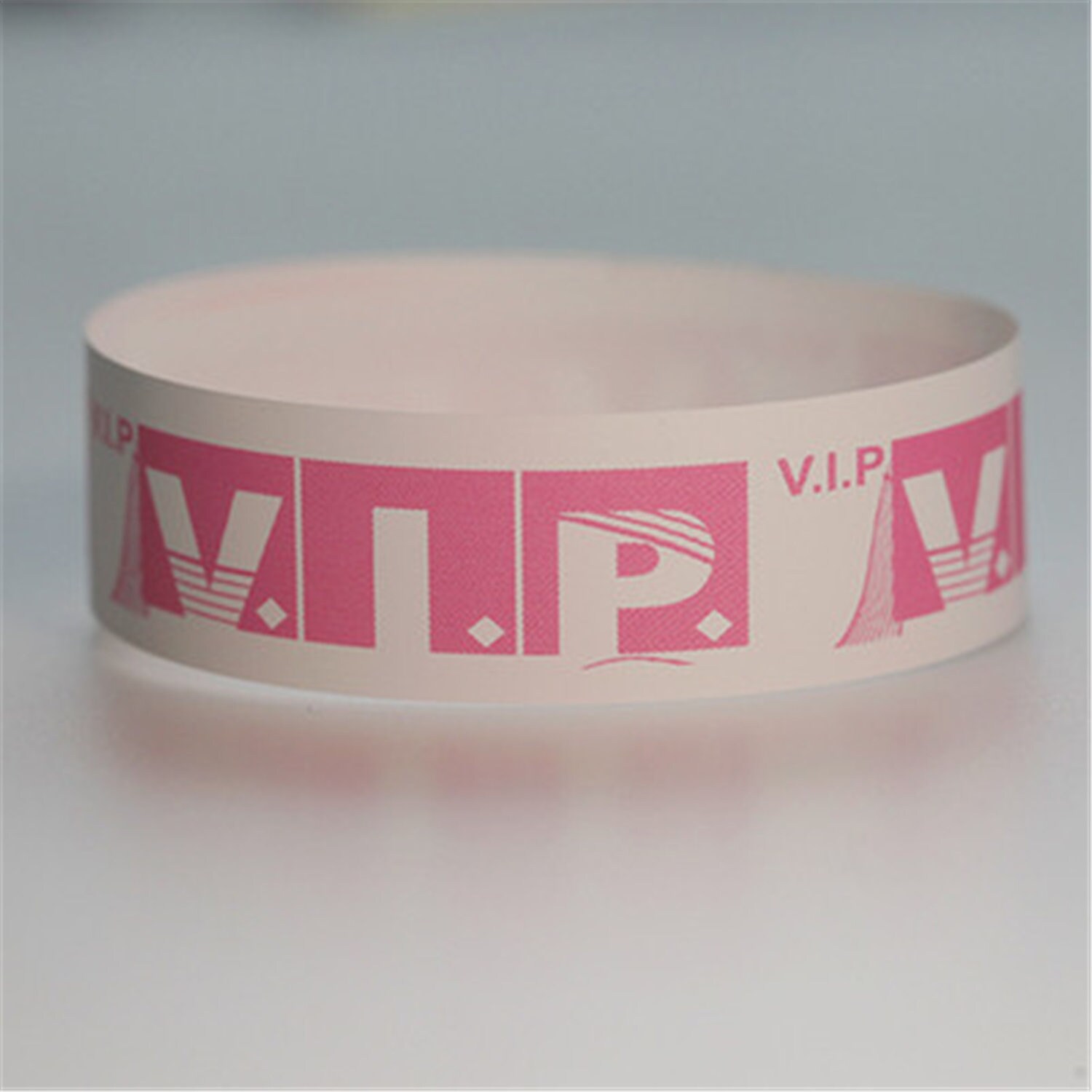 100pcs 19x250mm Tyvek Wristbands VIP Printed Tyvek Paper Bracelet for ...