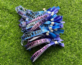 100pcs Custom Cloth Silk VIP Access Wristbands Festival Celebration Events Party Bracelet for Anniversaries Personalised Ticket Invitation