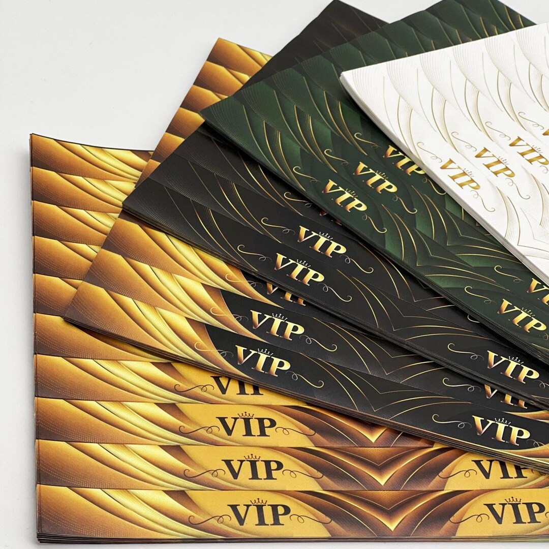 100pcs Event Wristband for Invitations VIP Paper Bracelet Personalized ...