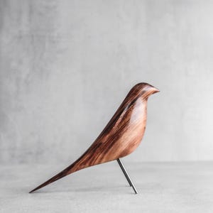 Black Bird - Carved Wooden Sculpture