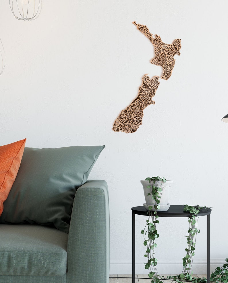 New Zealand Wall Art Detailed Fern Cut Etsy