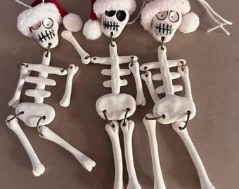 Enfeites de Natal Assustadores em Forma de Esqueleto