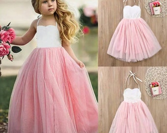 hawaiian flower girl dresses