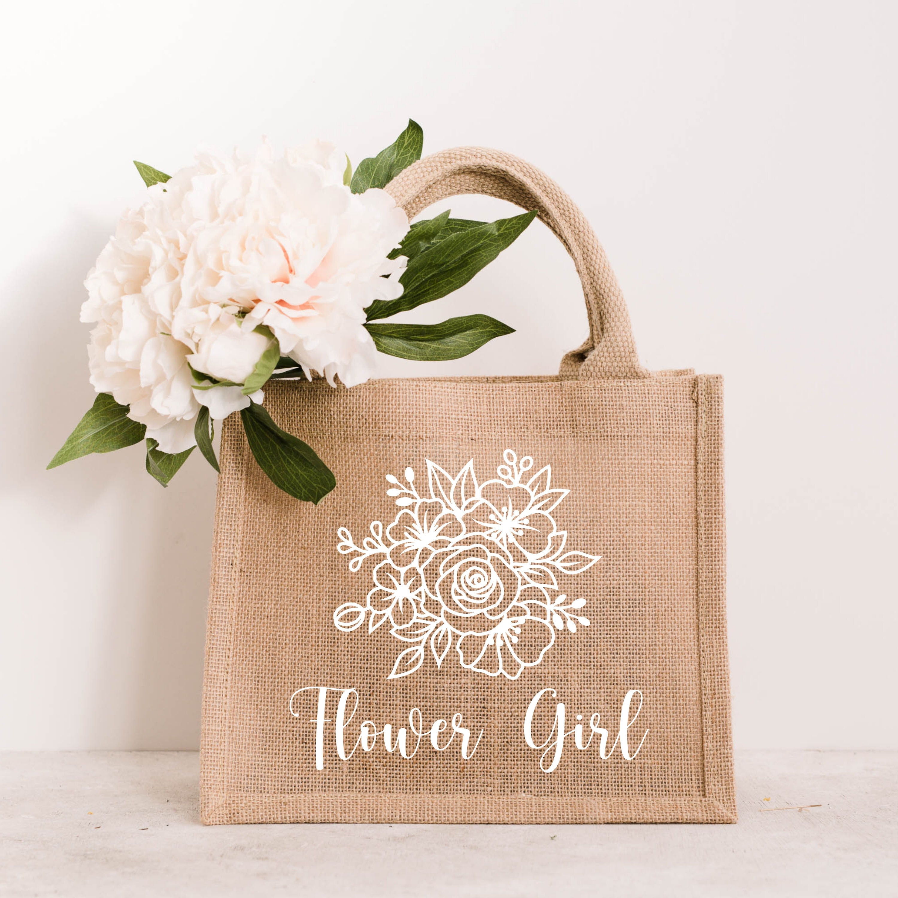 Flower Girl Tote Bag Custom Tote Bag Dance Recital Gifts 