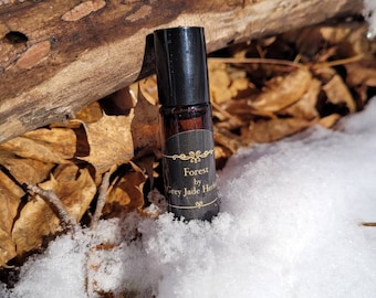 ENCHANTED FOREST | Smoky Forest Essential Oil Perfume Roller for All Genders. Androgynous | Non-binary | Witchy | Nature lovers scent