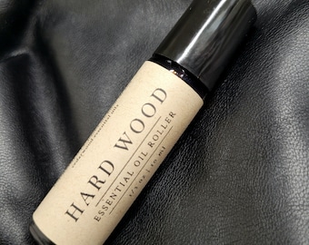 HARD WOOD Perfume | Smoke and Incense essential oil blend | Perfume for Men, Dominants, Daddies and Tops | Campfire and woody scent