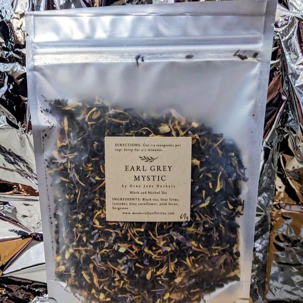 EARL GREY MYSTIC | blue lotus earl grey with lavender | Aphrodisiac, Lucid Dreaming and Calming Black & Herbal Tea