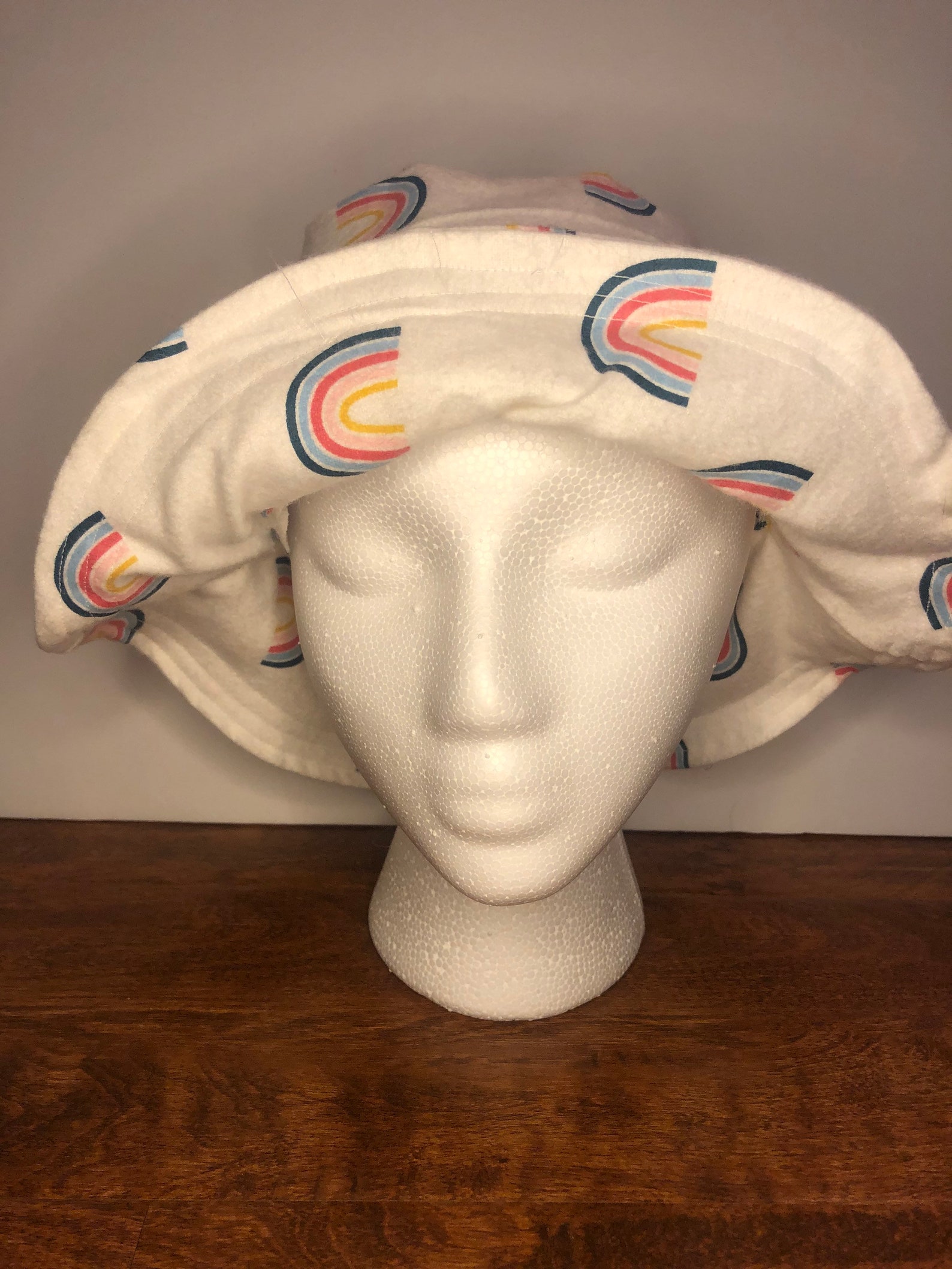 Multicolored Rainbow Themed Bucket Hat Etsy Denmark