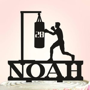 Male boxing cake topper, Boxing cake topper, Boxer cake topper, Male boxer cake topper, Boxing birthday cake topper, Boxing Glove Topper