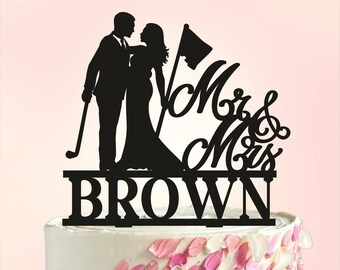 Golf Wedding Cake Topper, Golfer Cake Topper, Lover Ever Golf Cake Topper, Golf Cake Topper, Golf Cart Cake Topper, Bride & Groom Golf