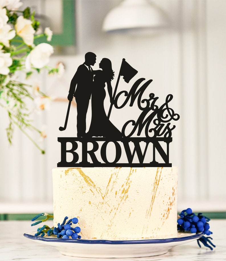Golf Wedding Cake Topper Golfer Cake Topper Lover Ever Golf Etsy