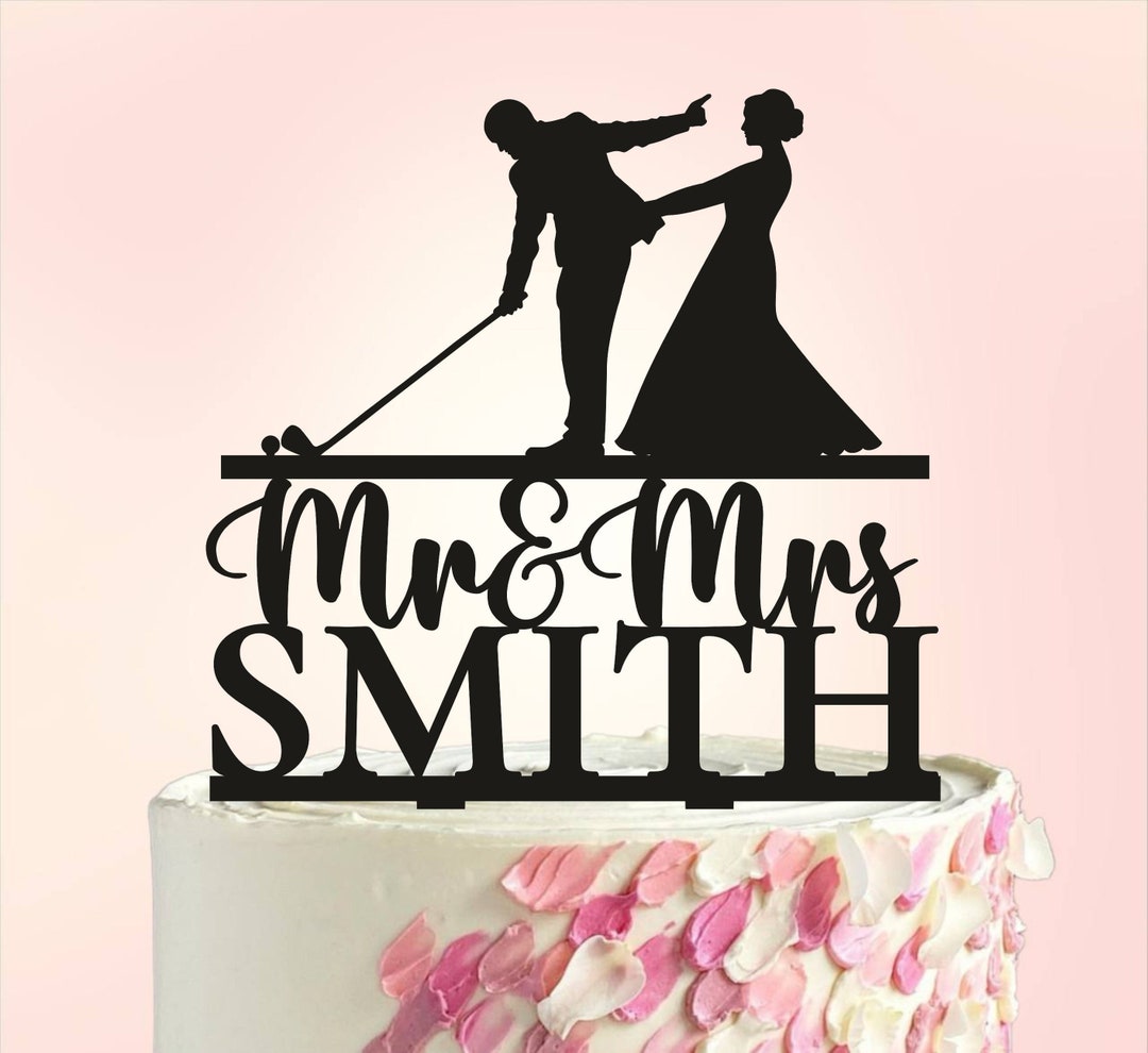 Golf Wedding Cake Topper, Golf Cake Topper, Bride Dragging Groom, Golf Cart Cake Topper, Lover
