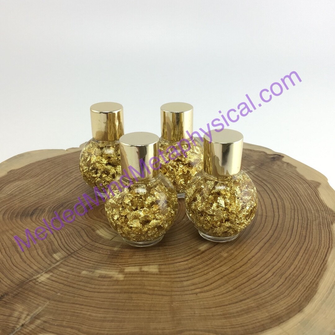 Meldedmind One 1 Bottle of Gold Flakes in Liquid Etsy