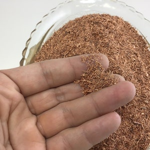 MeldedMind 8lbs 99% Pure Copper Shavings Grain Fine Chop Raw Shreds for Alloy or Art