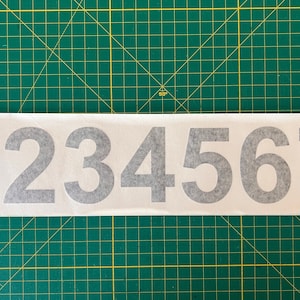 7 Character, 3&quot; Tall Unit Number Decals