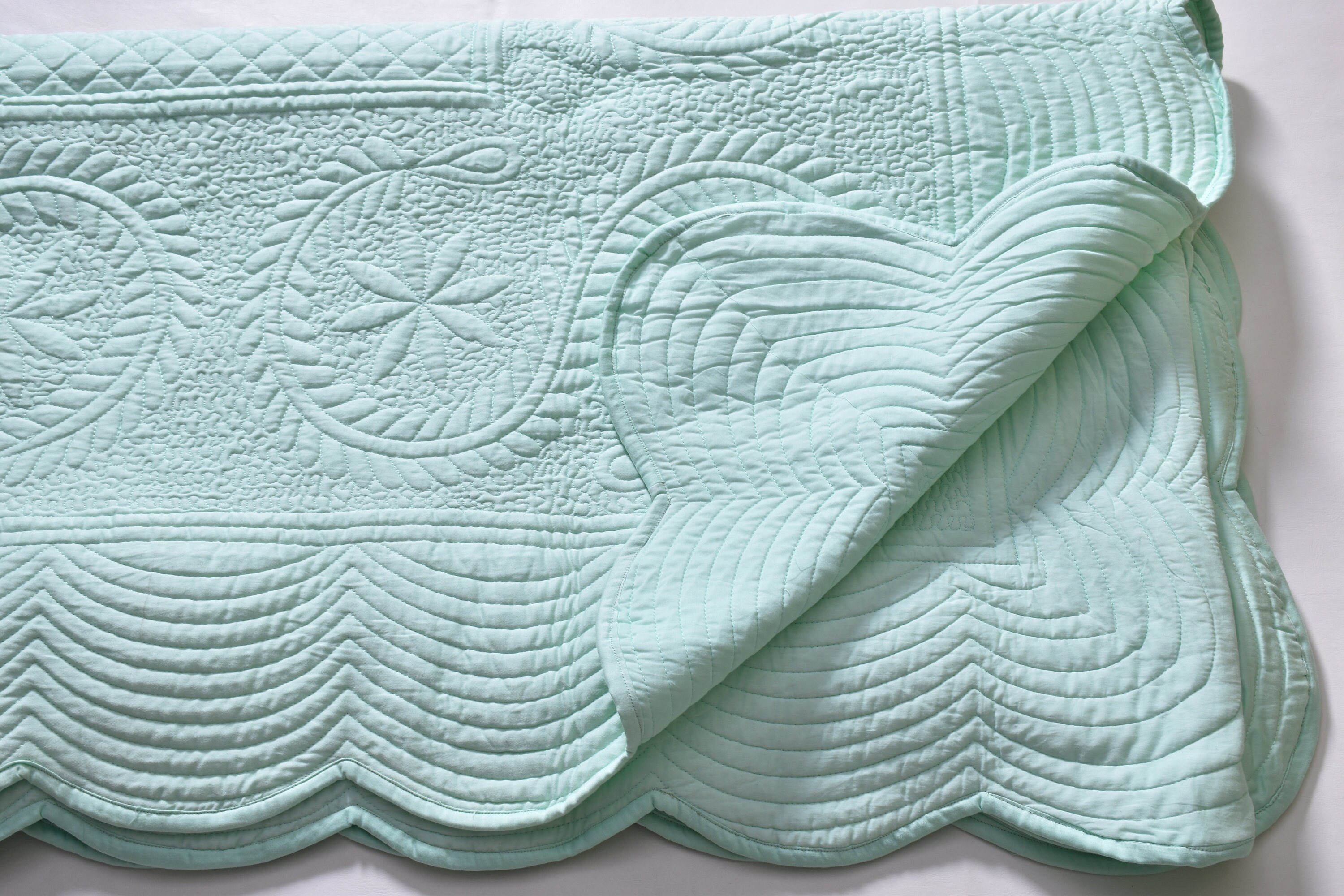 Charming Antique French Quilt Boutis Bed Linens Vintage Quilt Etsy