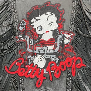 Parches personalizados para motera Betty, rojo, negro, blanco, mujer, dama, regalo