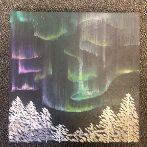 Northern light painting small art