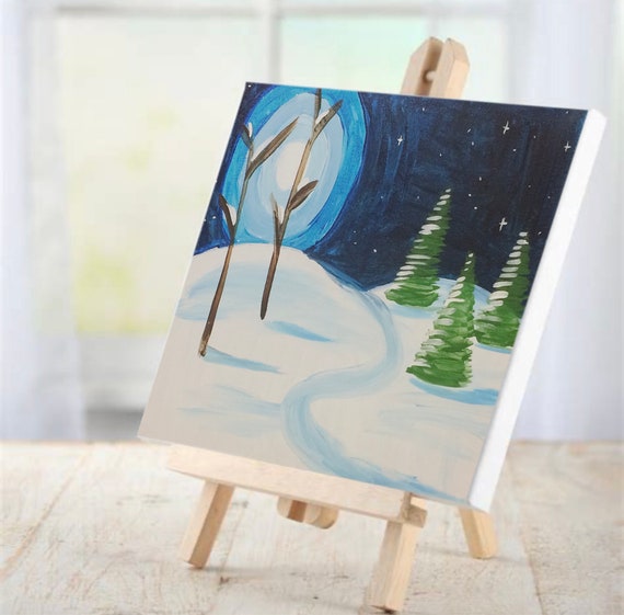 Paint and Sip Paint Your Own Art Painting Kits for Kids Etsy