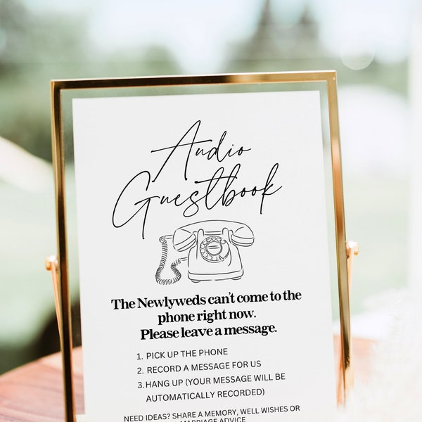 Voicemail Guest Book Etsy Australia
